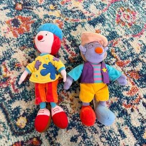 Disney Jojo the Circus Clown and Skeebo plush stuffed toys